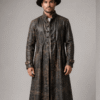 Best Brown Leather Duster Coat