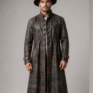Best Brown Leather Duster Coat