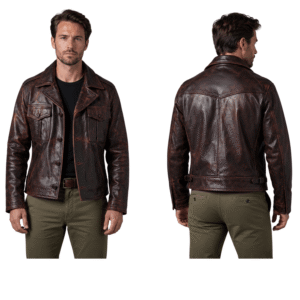 Best Burgundy Biker Jacket