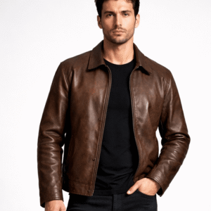 Best Distressed Brown Biker Jacket
