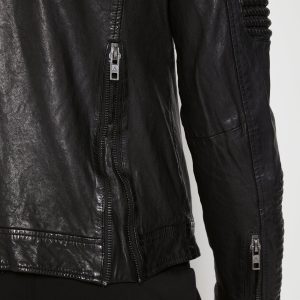 Best Javier Black Quilted Biker Leather Jacket