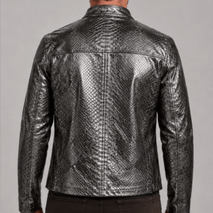 Best Python Leather Biker Jacket