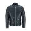 Bleak Black Alligator Leather Jacket