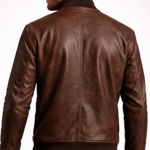 Buy Brown Bomber Leather Jacket