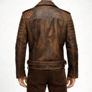 Alternative view of Javier Quilted Brown Leather Jacket