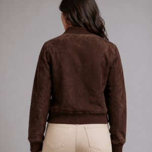 Buy Brown Suede Jacket Women