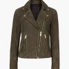 Buy Helen Sharpe Green Suede Jacket Women