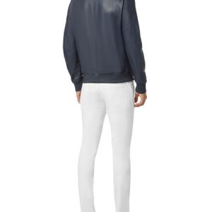 Buy Latin Blue Distressed Alligator Leather Jacket