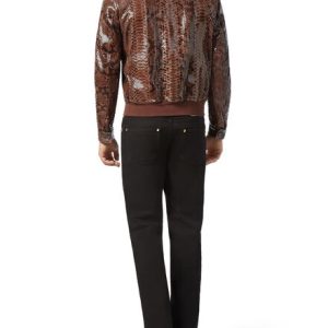 Buy Samuel Brown Python Bomber Jacket