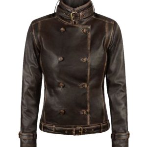 Buy Women Brown Scarlett Johansson Biker Jacket