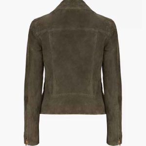 Online Helen Sharpe Green Suede Jacket