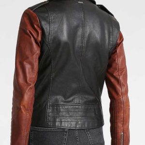 Online Vodka Black Leather Jacket