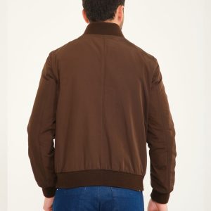 Premium Limbo Brown Alligator Bomber Leather Jacket