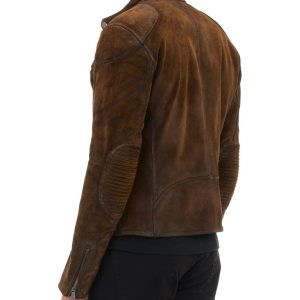 Purchase Ash coffee Suede Biker Jacket