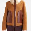 Canon Brown Suede Shearling Jacket