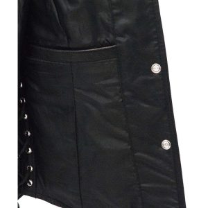 Quality Wanda Black Leather Biker Vest