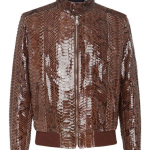 Samuel Brown Python Leather Jacket