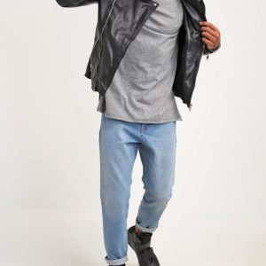 Shop Arnaldo Black Quilted Leather Biker Jacket