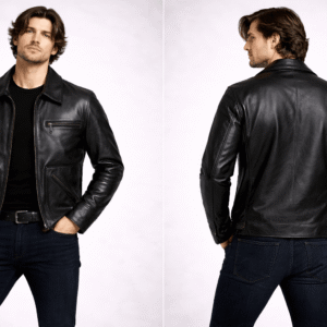Shop Black Biker Leather Jacket