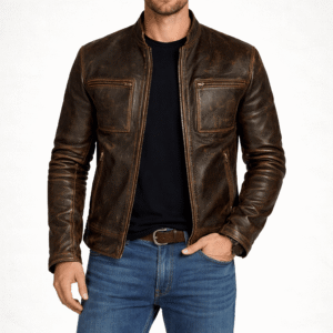 Shop Brown Leather Jacket
