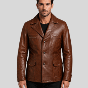 Shop Brown Leather Jacket