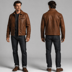 Shop Brown Leather Jacket