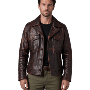 Shop Burgundy Biker Jacket