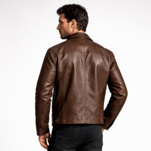 Shop Distressed Brown Biker Jacket
