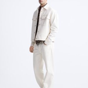 Men’s Off White Denim Vintage Jacket