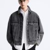 Men’s Black Oversized Denim Jacket