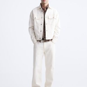 Men’s Off White Denim Vintage Jacket