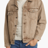 Men’s Beige Trucker Jacket Denim