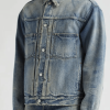 Men’s Blue Distressed Denim Jacket