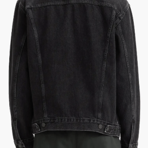 Men’s Classic Black Denim Trucker Jacket