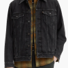 Men’s Classic Black Denim Trucker Jacket