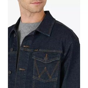 Men’s Trucker Denim Jacket In Royal Blue