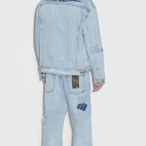 Men’s Trucker Vintage Denim Jacket In Blue