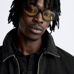 Men’s Vintage Denim Jacket In Black