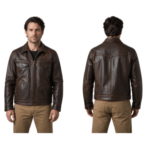 Best Brown Leather Biker Jacket