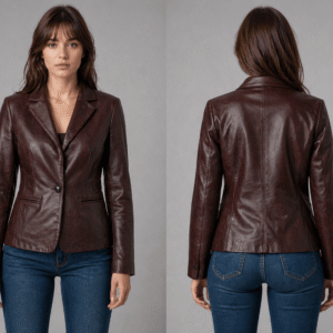 Best Dark Burgundy Blazer Jacket