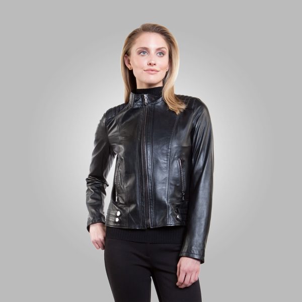 Buy Cryptic Black Leather Jacket