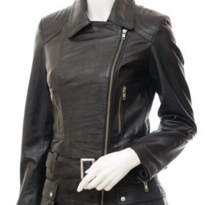 Buy Memoir Black Leather Biker Jacket