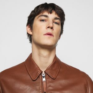 Genuin Shain Brown Leather Bomber Jacket