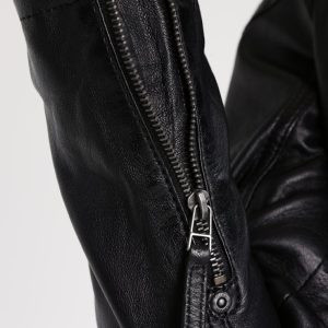 Online Attic Black Quilted Biker Jacket