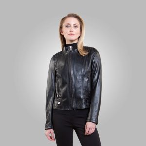Online Cryptic Black Leather Jacket