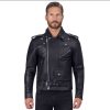 Motorcycle Leather Jacket Black