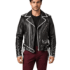 Online Leather Black Biker Jacket