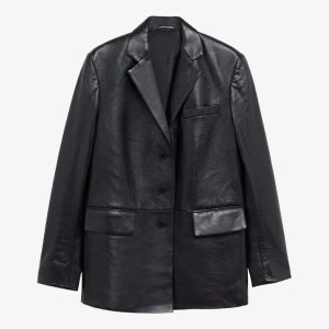 Online Monro Black Oversized Blazer