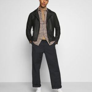 Premium Noach Black Leather Biker Jacket