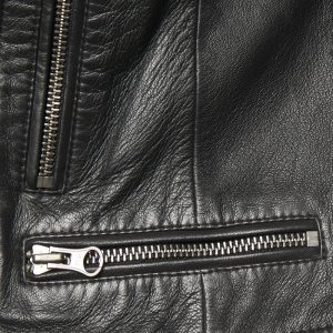 Purchase Attic Black Quilted Biker Jacket